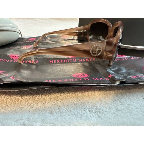 GIORGIO ARMANI Sunglasses Italy Beige Marble Owned By Meredith Marks Of RHOSLC main image 9